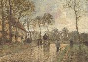 Camille Pissarro The Mailcoach at Louveciennes oil painting artist